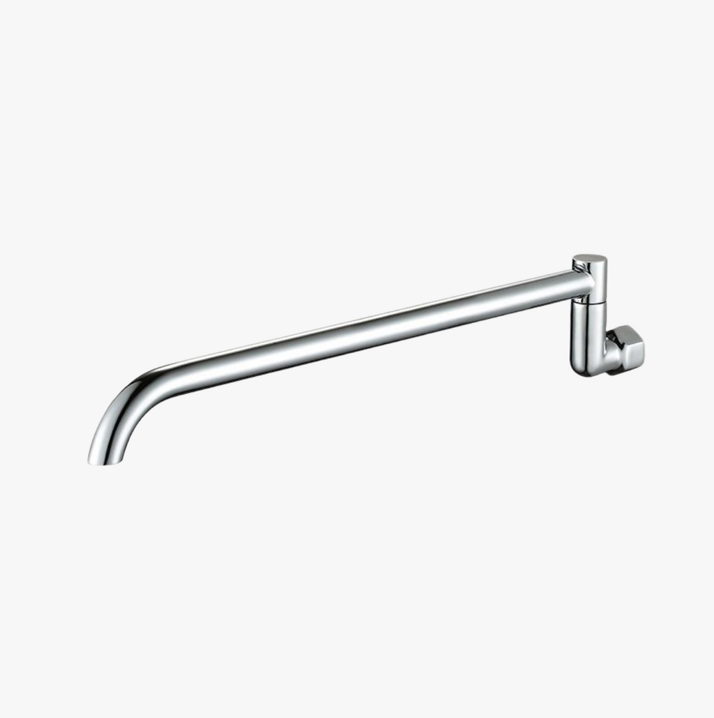 Antiqle Roven Wok-Armatur – Wandmontage, Schwenkbar, Messing