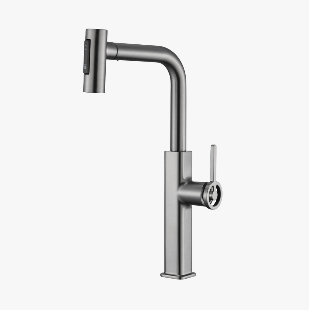 Antiqle Nelo Küchenarmatur – Wasserfall, Ausziehbar, Warm & Kalt