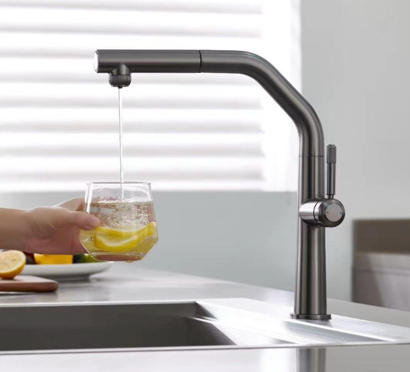 Antiqle Meran Küchenarmatur – Wasserfilter, Ausziehbar, 360° drehbar