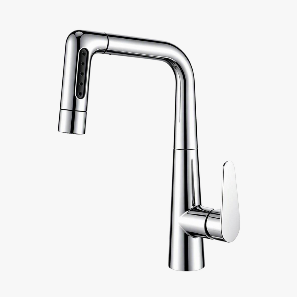 Antiqle Coren Küchenarmatur – 360° drehbar, Kupfer, Chrom
