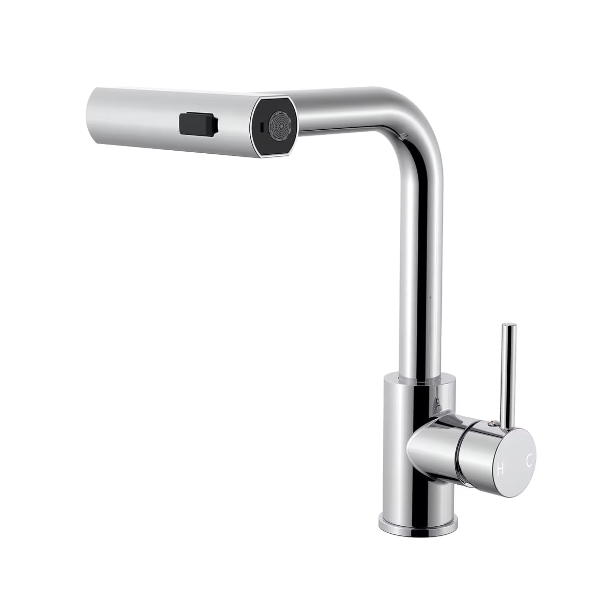 Antiqle Vael Küchenarmatur – Ausziehbar, 4 Strahlarten, Messing