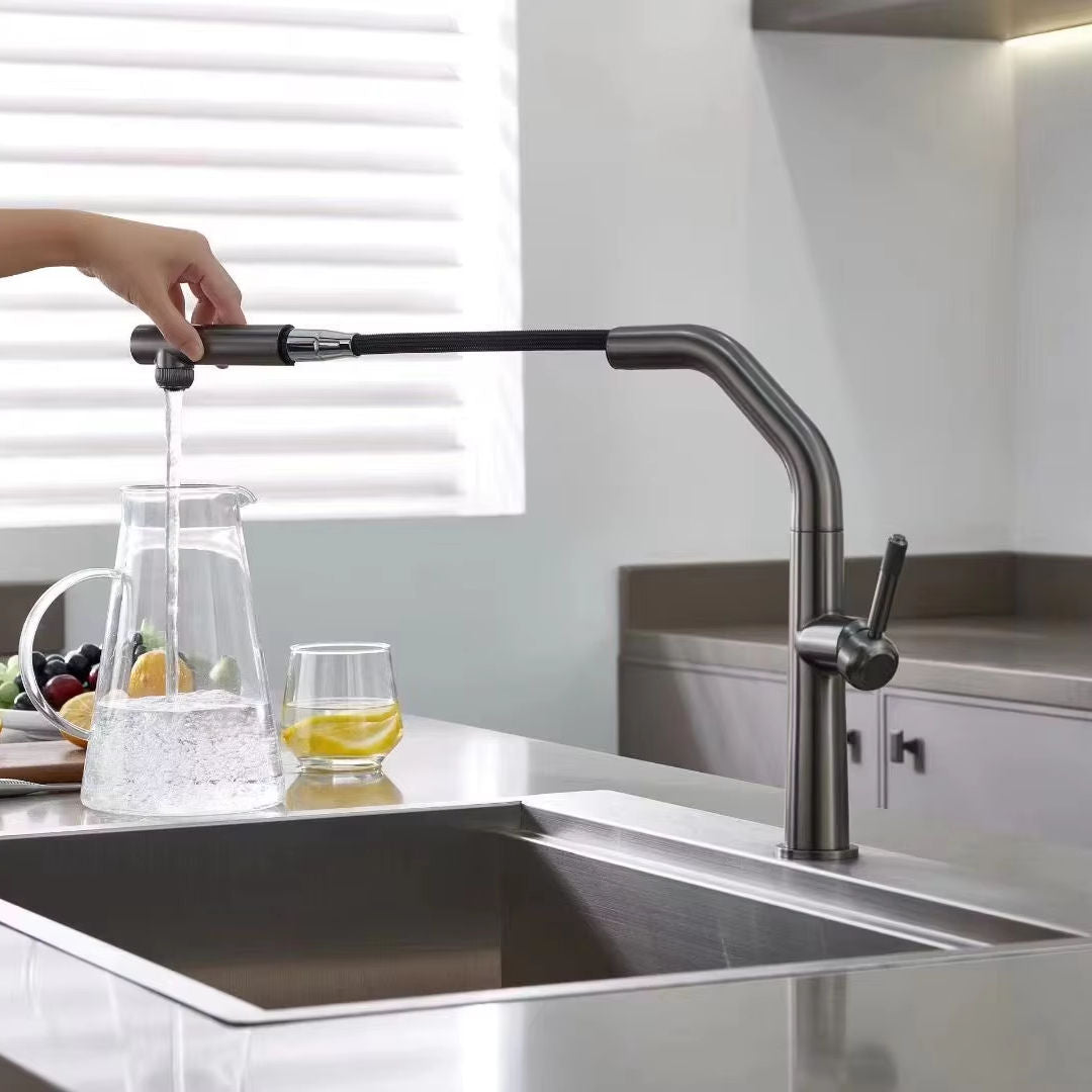Antiqle Meran Küchenarmatur – Wasserfilter, Ausziehbar, 360° drehbar