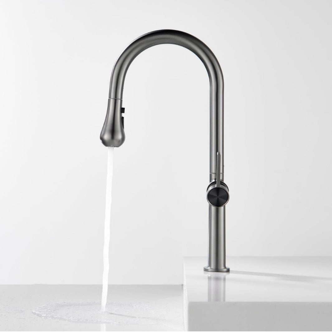 Antiqle Hartley Küchenarmatur – Ausziehbar, 360° drehbar, 60 cm Schlauch